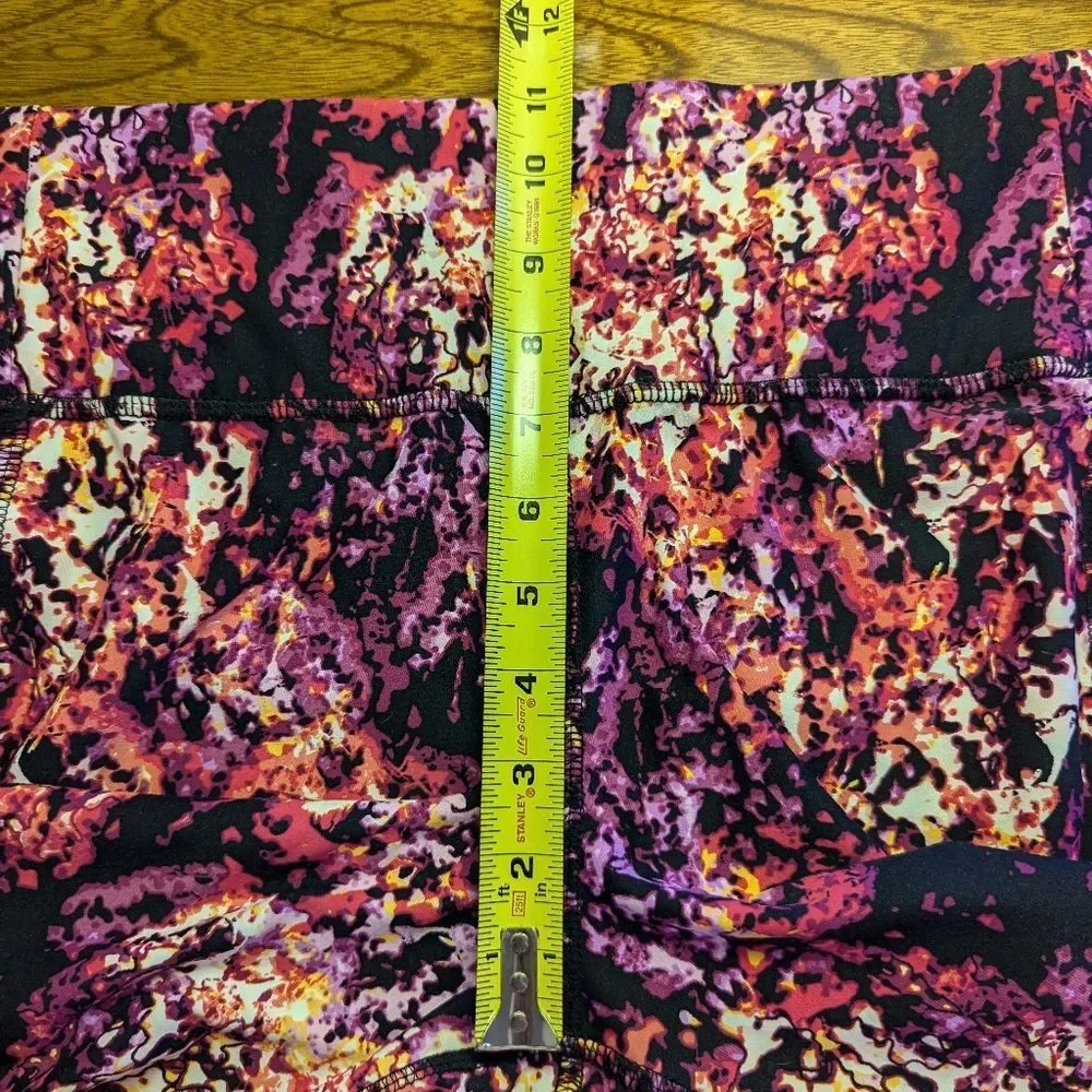 LIVI Lane Bryant Pink Purple High Waist Activewear Capri Leggings 18/20 NWOT